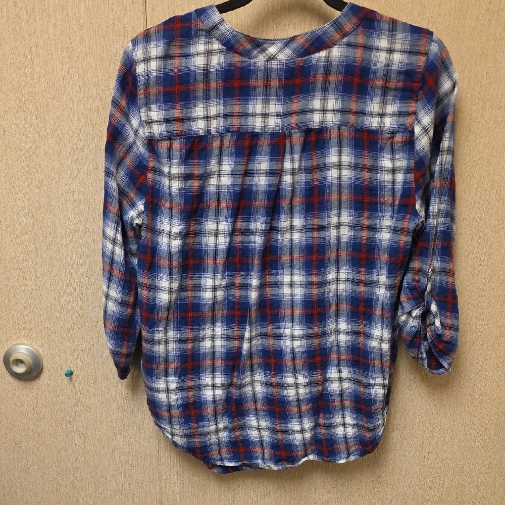 Ruby Rd. Multicolor Plaid Cotton Shirt - Picture 8 of 10